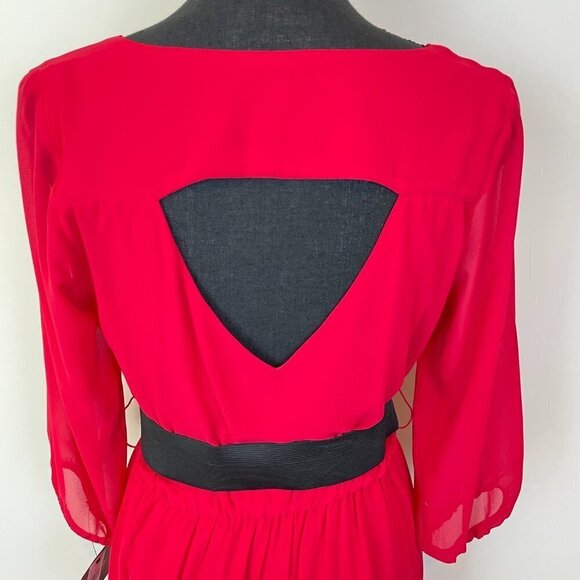 By & By NWT Red dress Size M - Picture 5 of 10